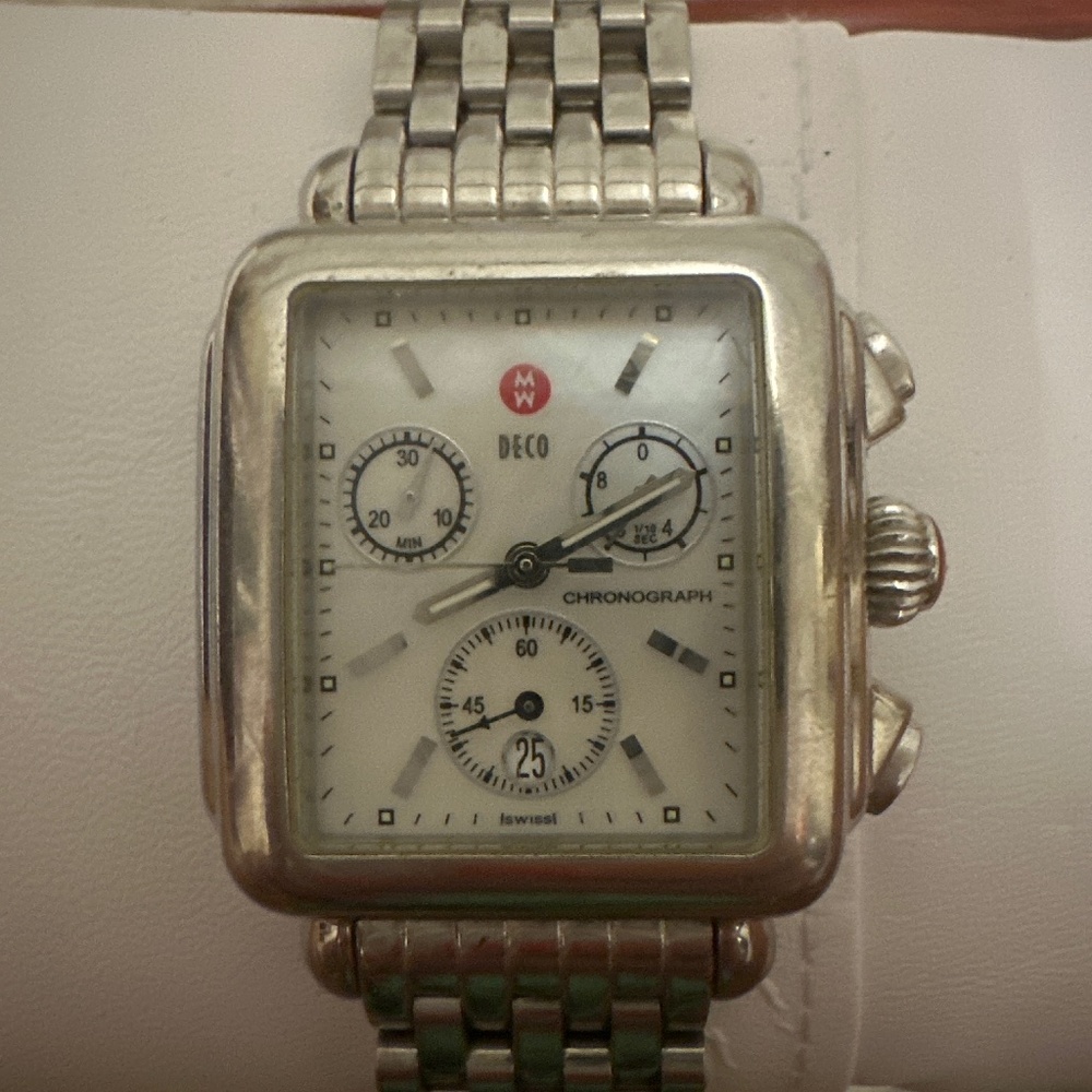 Michele Deco Rectangular Watch - image 1